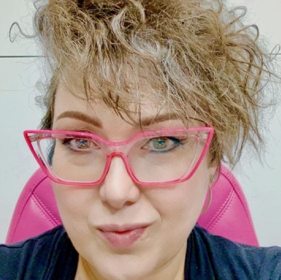 Beautiful Eyeglasses, very fashionable radiant Pink combined with White - Picture 3 of 16